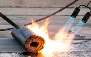 Heaviley asphalt flat roofing repairs